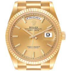 Rolex Montre President Day-Date en or jaune pour homme 128238, non portée