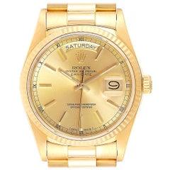 Rolex President Day-Date Yellow Gold Men's Watch 18038