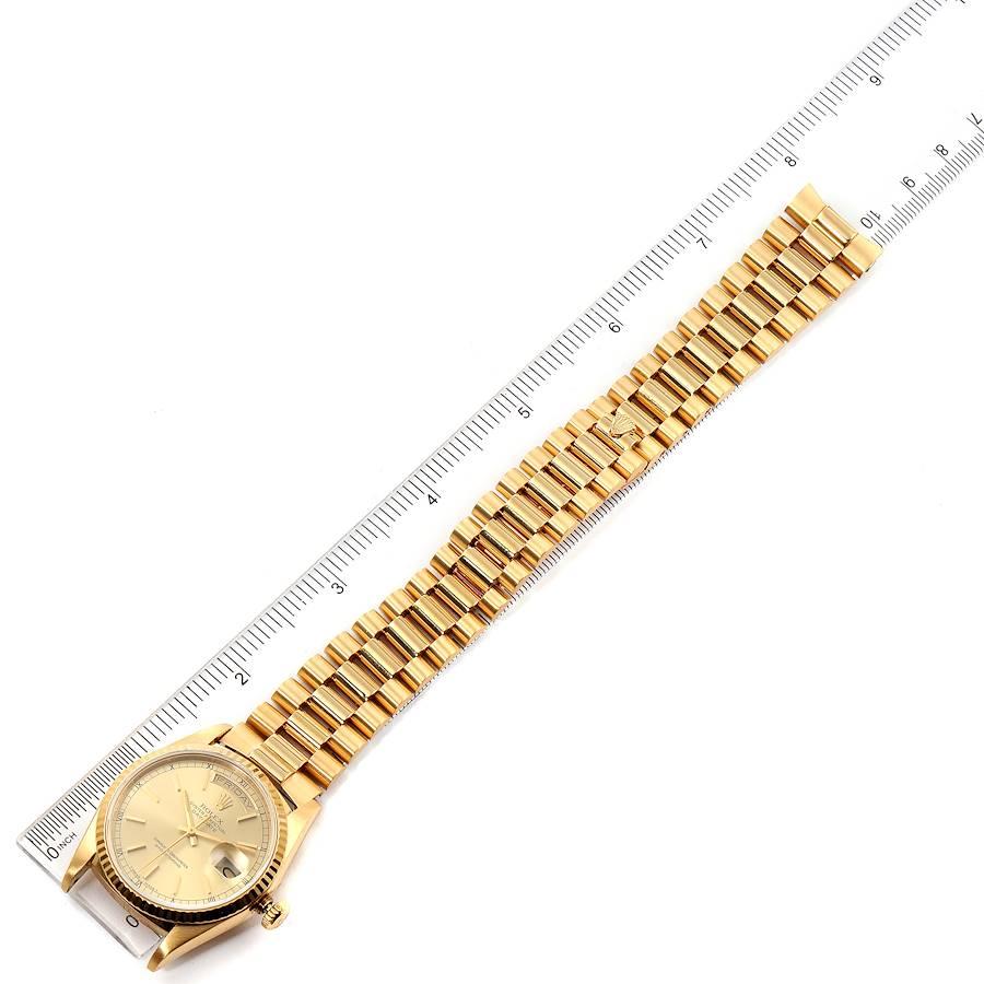 Rolex President Day Date Yellow Gold Men's Watch 18238 Box For Sale 7