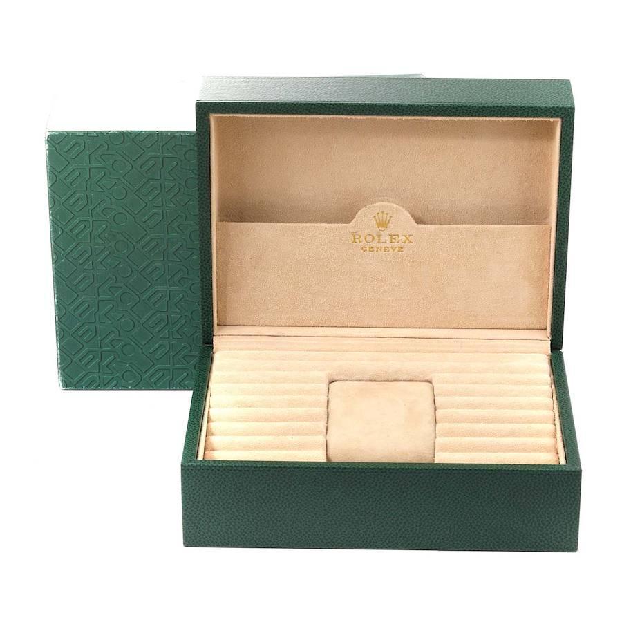Rolex President Day-Date Gelbgold Myriad Zifferblatt Diamant-Gepäck-Herrenuhr 18388 im Angebot 8