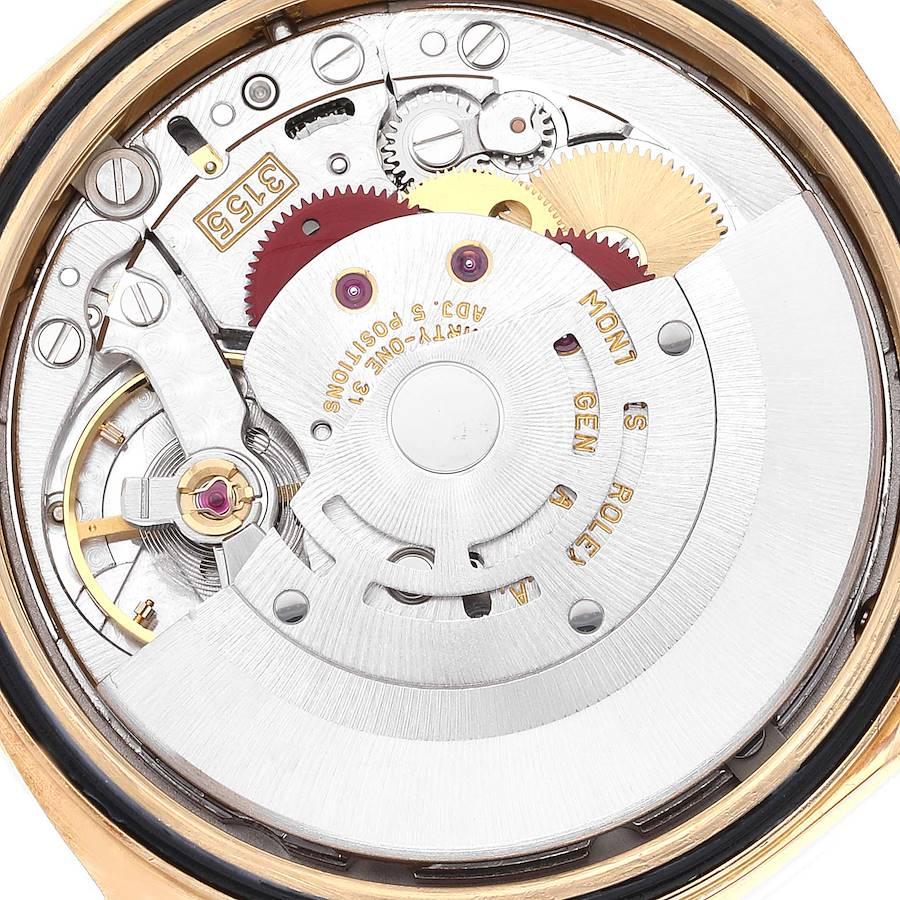 Rolex President Day-Date Gelbgold Myriad Zifferblatt Diamant-Gepäck-Herrenuhr 18388 im Angebot 5