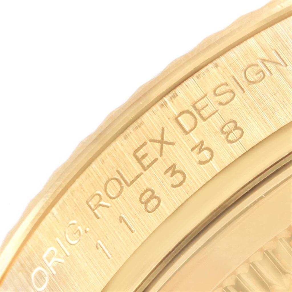 Rolex President Day-Date Yellow Gold Myriad Diamond Men's Watch 118388 For Sale 5