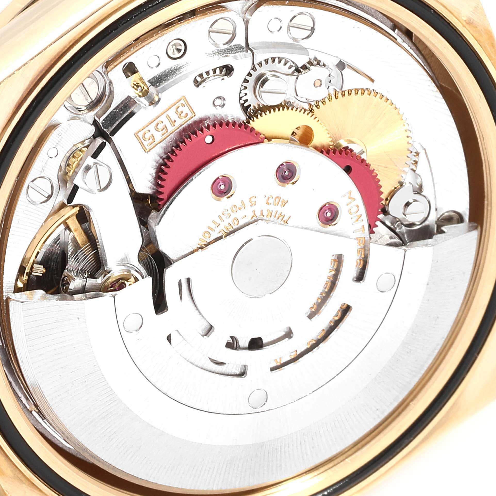 Rolex Montre President Day-Date en or jaune avec myriade de diamants pour hommes 18238 en vente 2