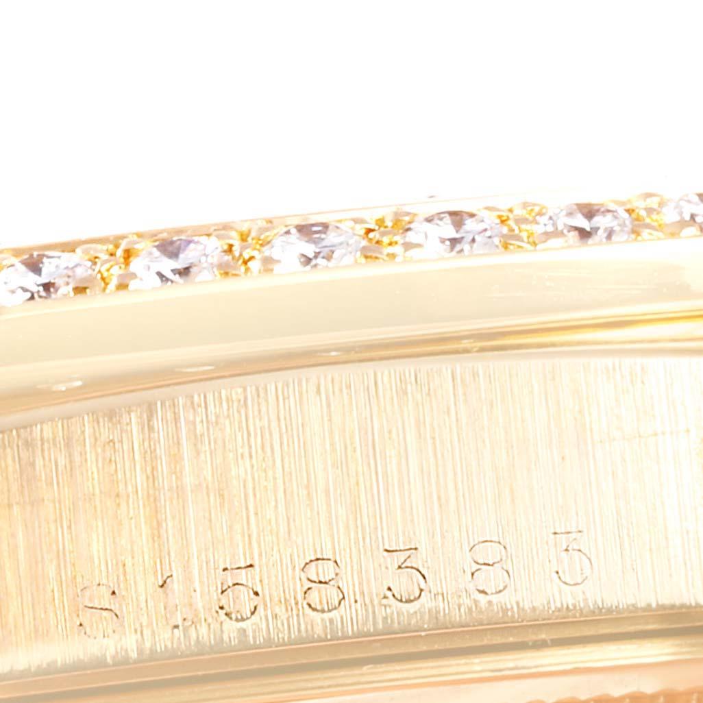Rolex Montre President Day-Date en or jaune avec myriade de diamants pour hommes 18238 en vente 3