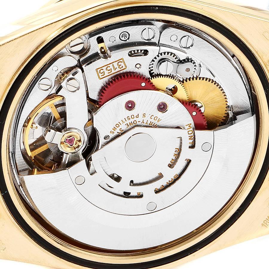 Rolex President Day-Date Yellow Gold Myriad Diamond Men's Watch 18388 5