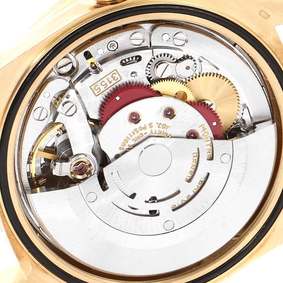 Rolex President Day-Date Yellow Gold Myriad Diamond Men's Watch 18388 For Sale 5