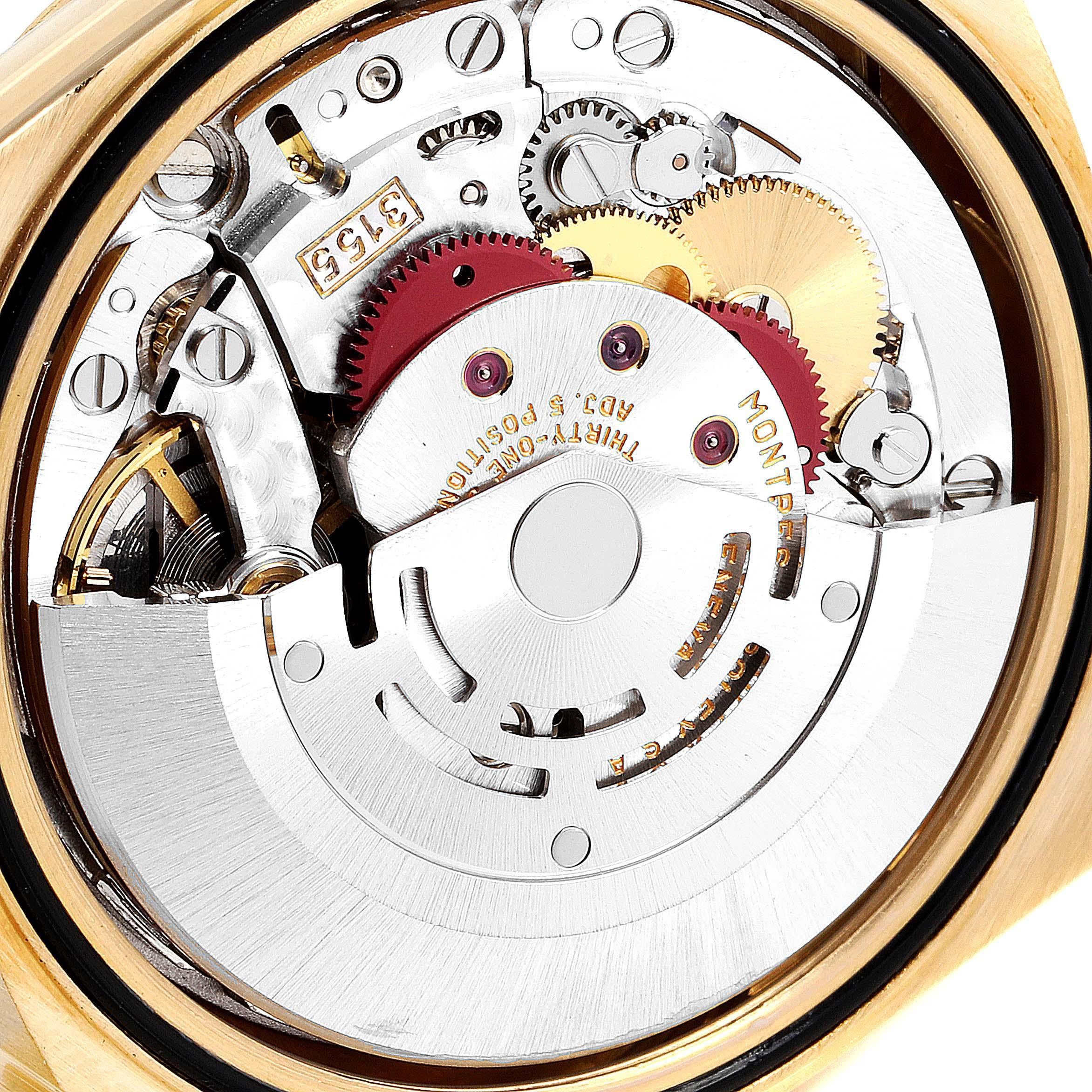 Rolex President Day-Date Yellow Gold Myriad Diamonds Men's Watch 18238 4