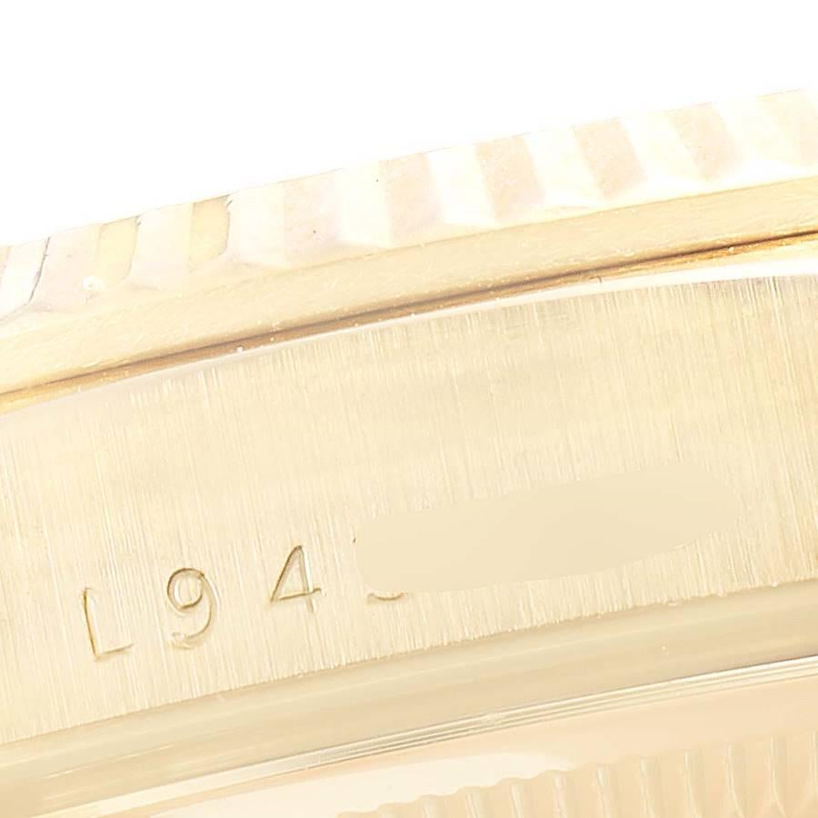 Rolex President Day-Date Yellow Gold String Diamond Dial Men's Watch 18238 4