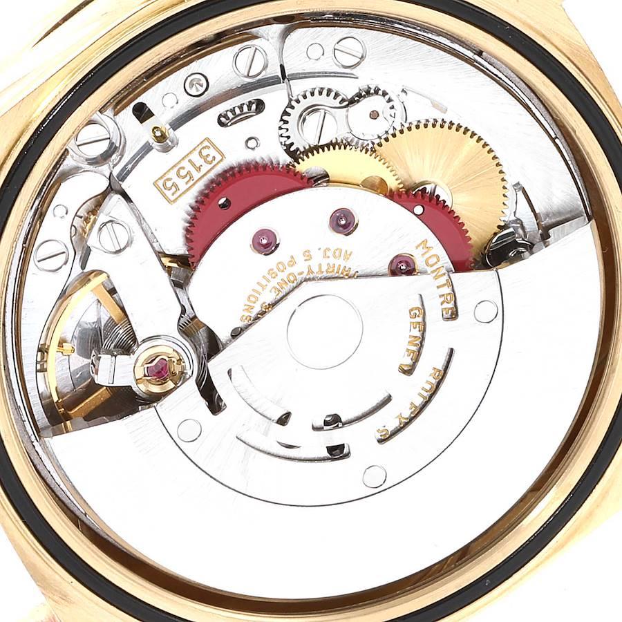 Rolex President Day-Date Yellow Gold String Diamond Ruby Dial Watch 18378 1