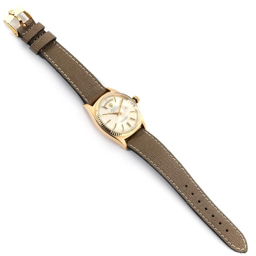 Rolex President Day-Date Yellow Gold Vintage Men's Watch 1803 For Sale 9