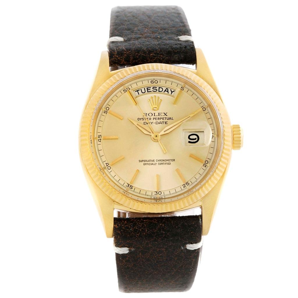 Rolex President Day-Date Yellow Gold Vintage Men's Watch 6611 Box For Sale 1