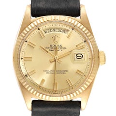 Rolex President Day-Date Yellow Gold Wide Boy Sigma Dial Vintage Mens Watch 1803