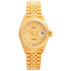 Vintage Rolex President Ladies 18 Karat Yellow Gold Watch 69178
