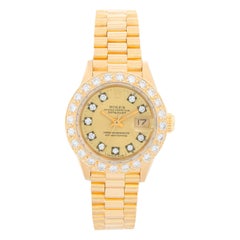 Rolex President Ladies 18 Karat Yellow Gold Watch 69178