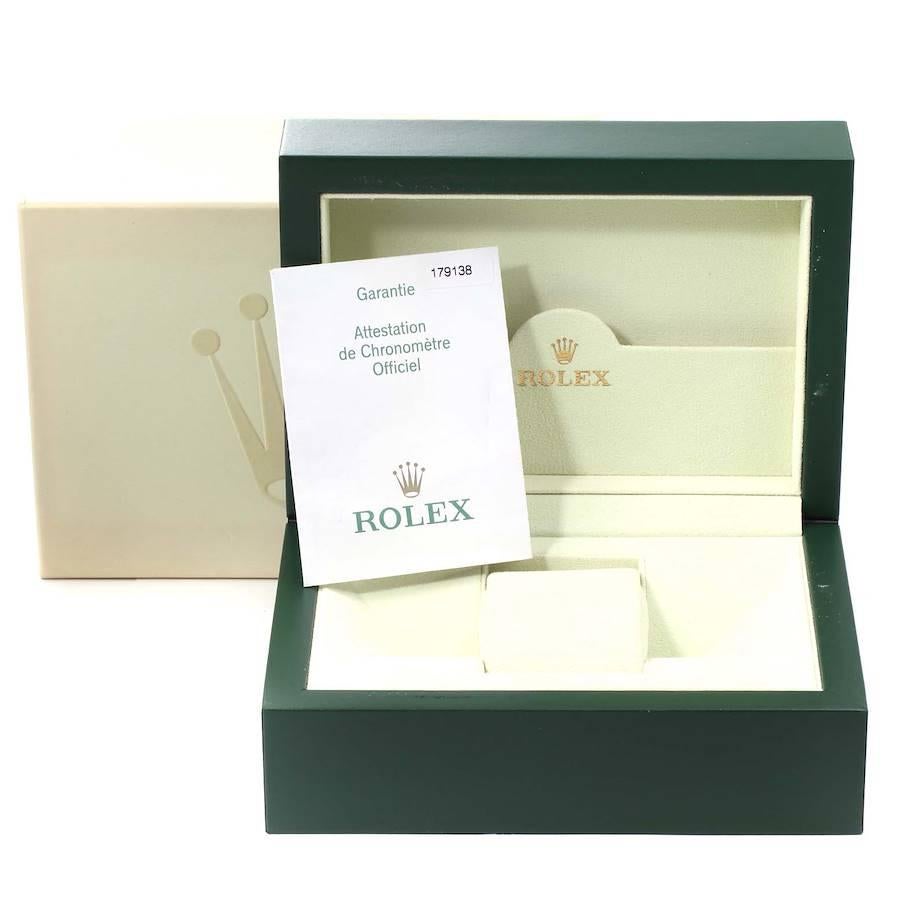 Rolex Präsident Damenuhr 18 Karat Gelbgold MOP Diamant 179138 Box Papiere im Angebot 9