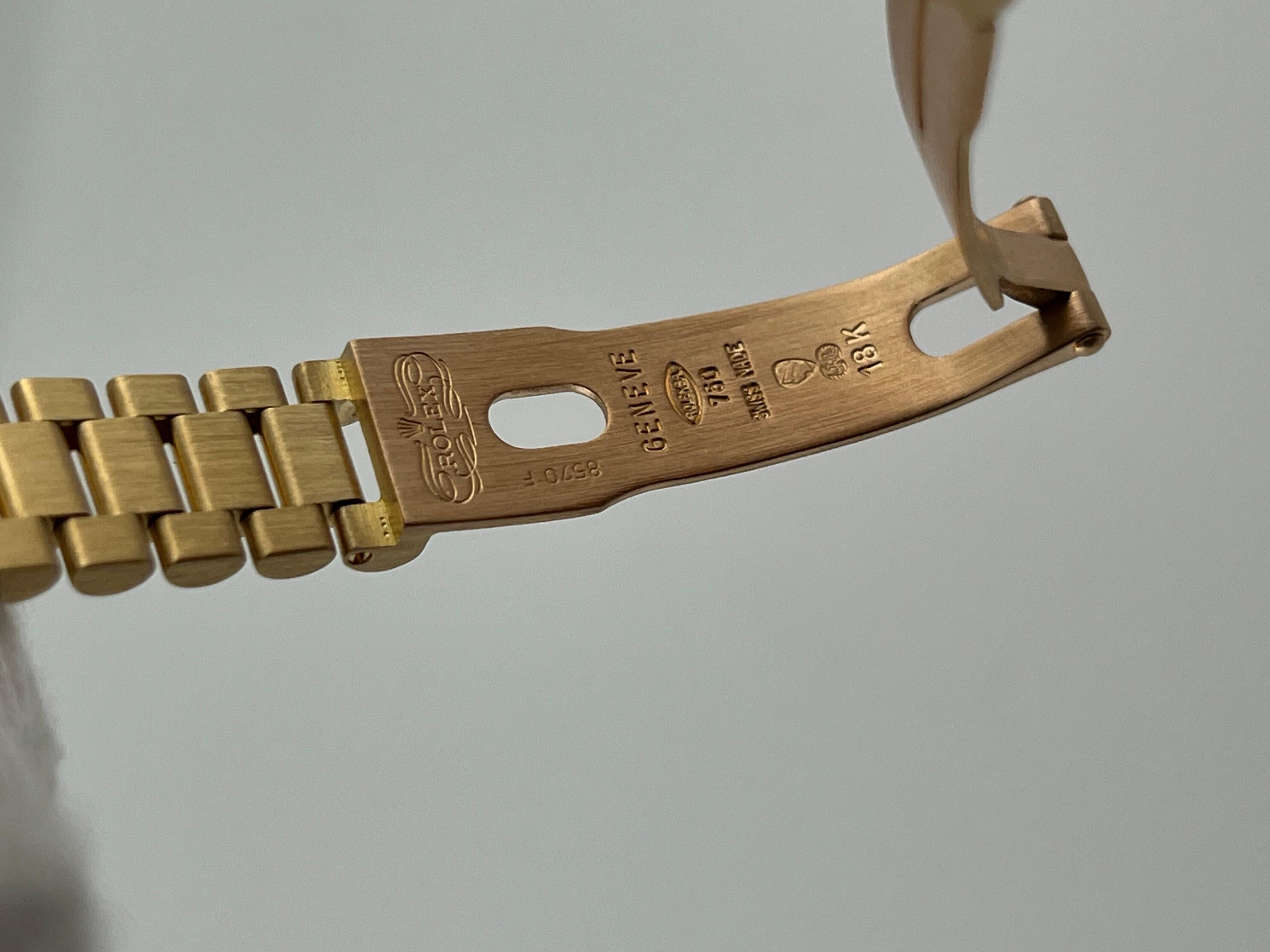 Rolex Präsident Damen 69178 Diamant Zifferblatt Diamant-Zifferblatt Diamant-Lünette 18K Gelbgold 3