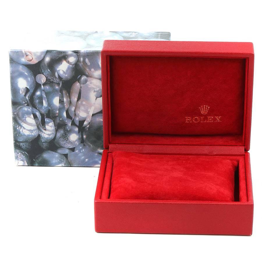 Rolex President Damenuhr 179166, Platin Silber Diamant Zifferblatt Damenuhr im Angebot 8