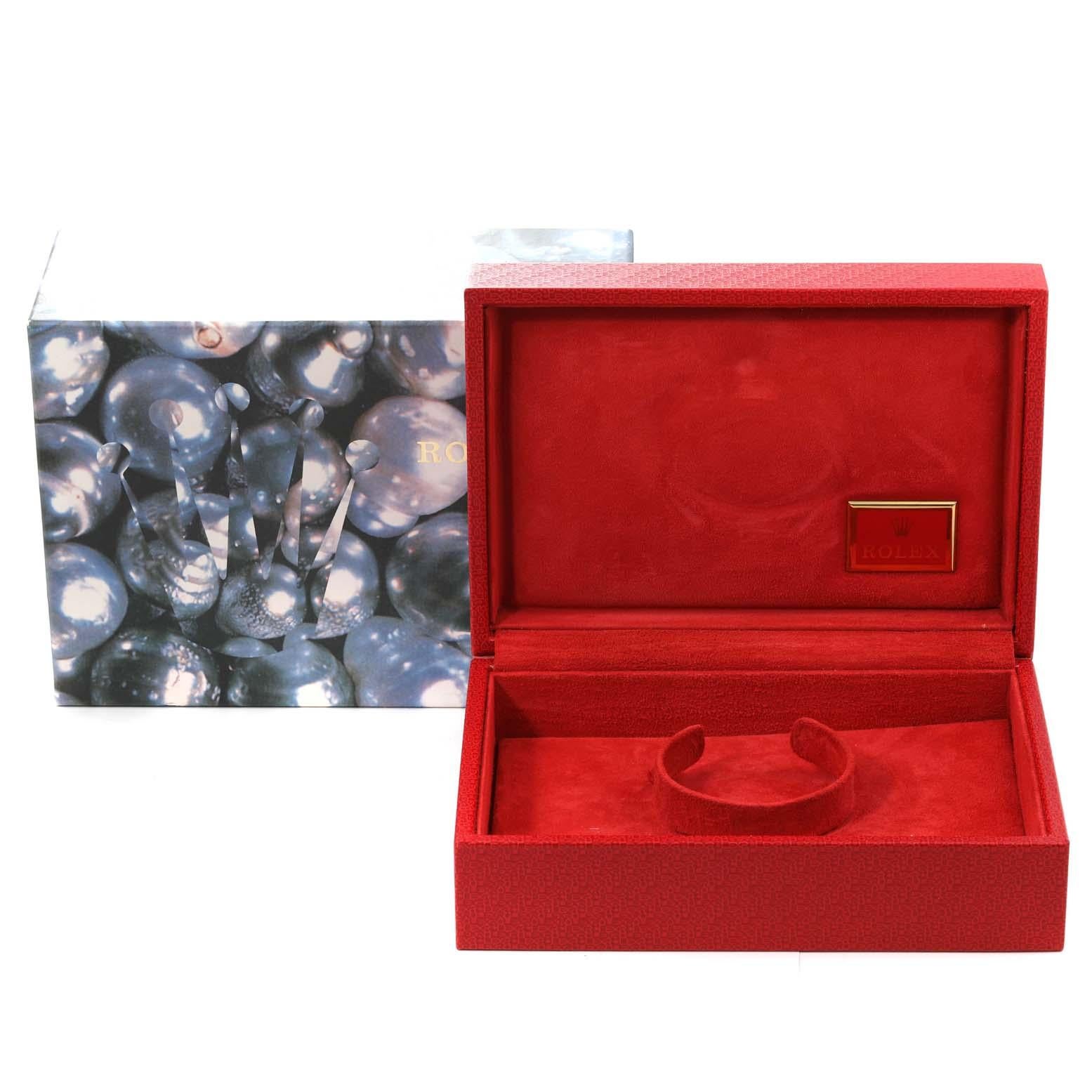Rolex President Ladies Platinum Silver Diamond Dial Ladies Watch 179166 For Sale 7