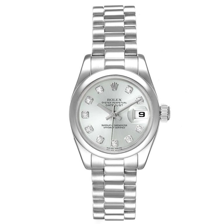 Rolex women's platinum watch top