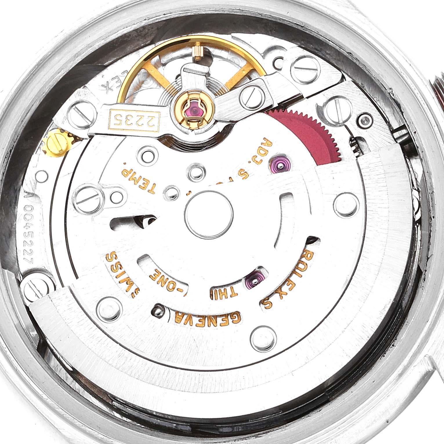 Rolex President Ladies Platinum Silver Diamond Dial Ladies Watch 179166 For Sale 4