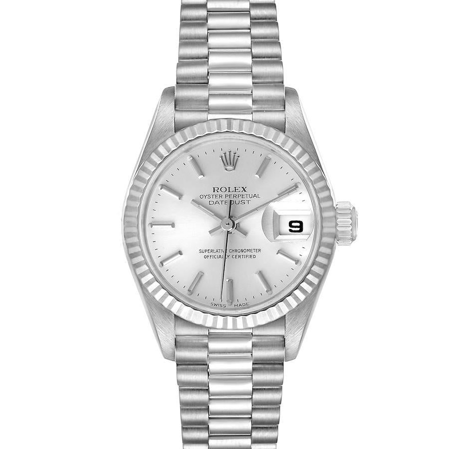 Rolex President Ladies White Gold Silver Dial Ladies Watch 79179 For Sale
