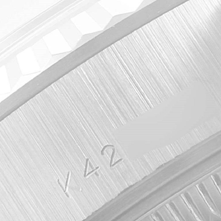 Rolex President Damenuhr, Weißgold Silber Diamant Zifferblatt Damenuhr 79179 im Angebot 1
