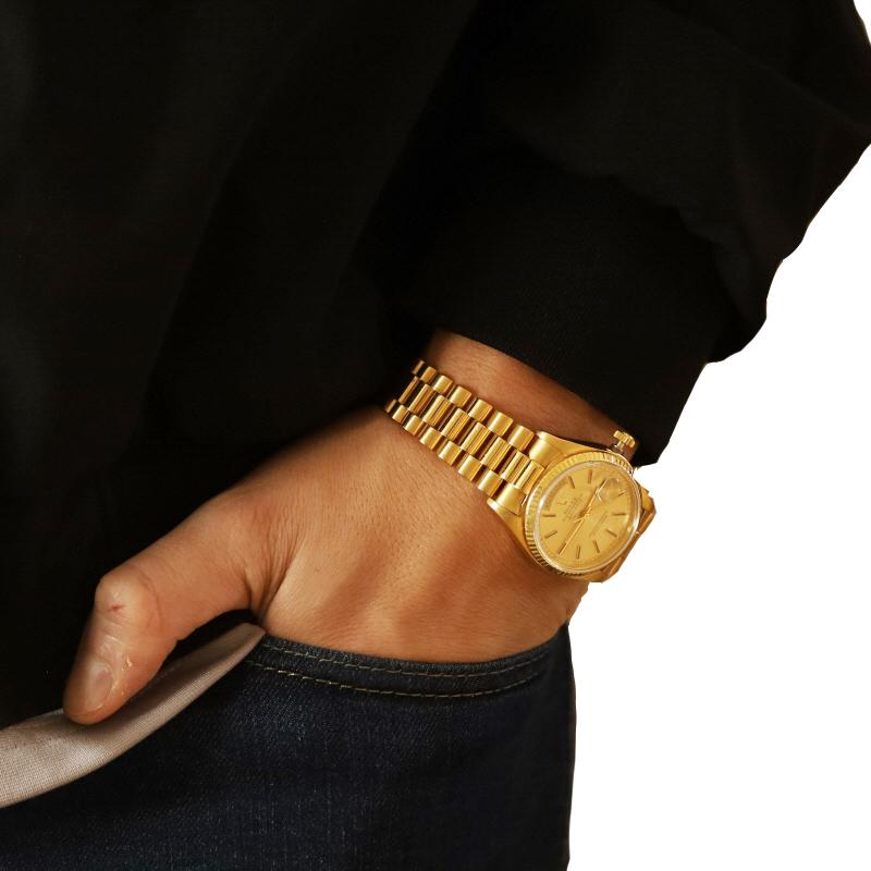 De los hombres Rolex President Reloj de pulsera para hombre 18038 - Oro amarillo 18k Automático 1 año de garantía en venta