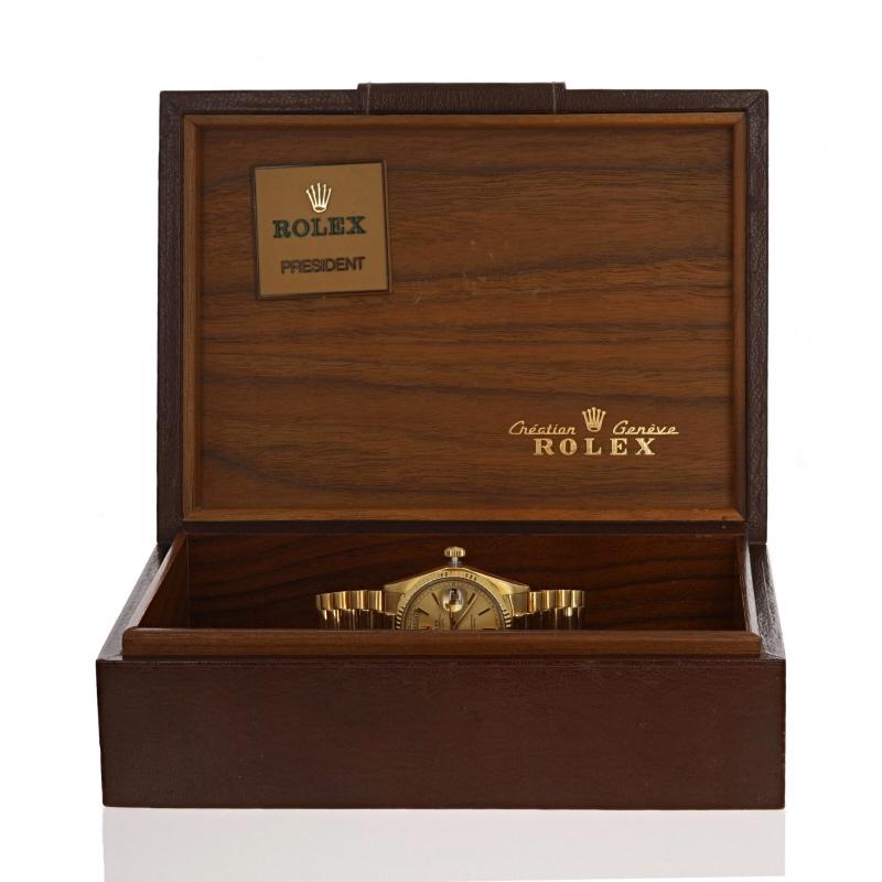 Rolex President Men's Wristwatch 18038 - Yellow Gold 18k Automatic 1 Yr Warranty 4