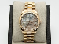 Rolex President Midsize 178275 31mm MOP Roman VI Diamond Dial 18K Rose Gold Card