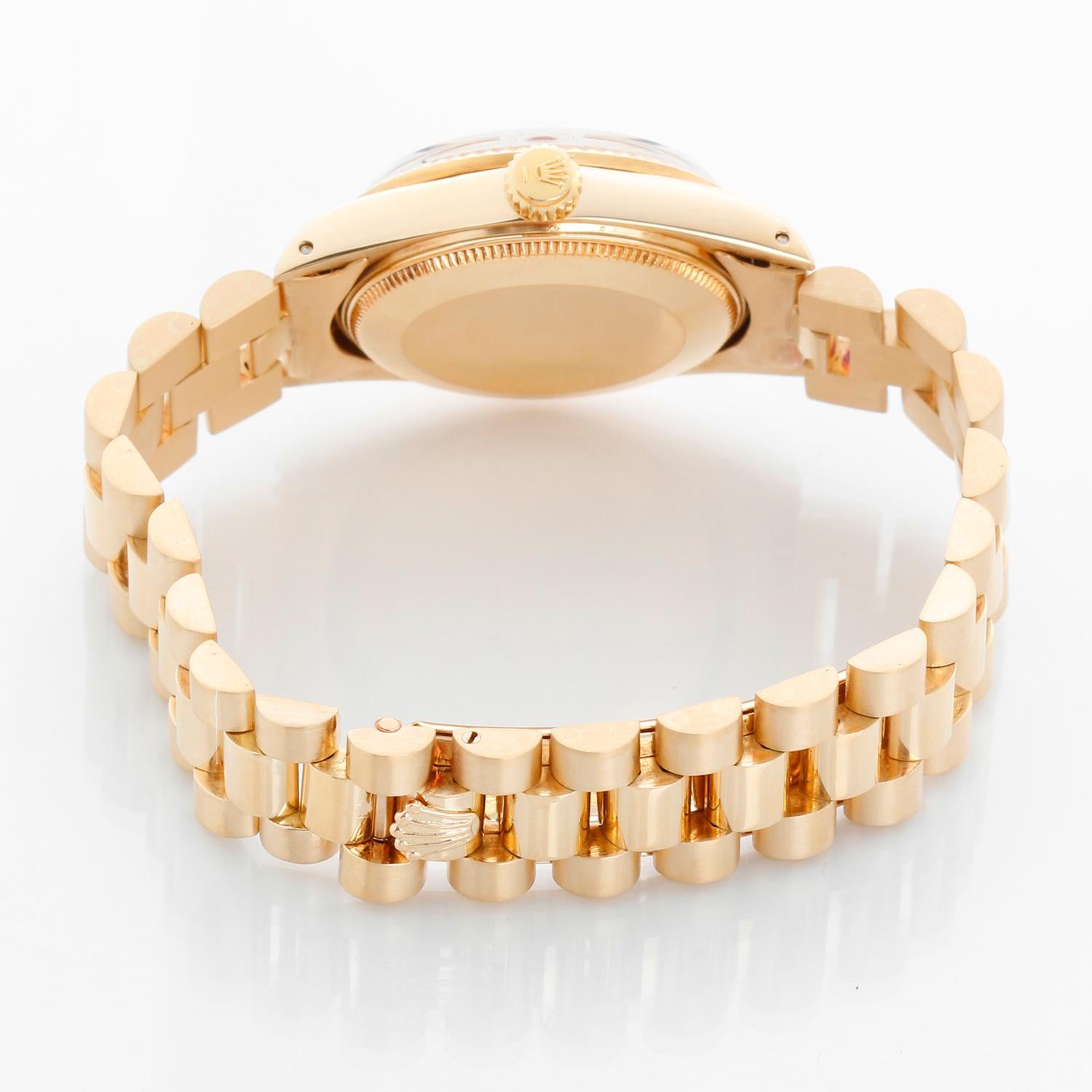 Rolex Präsident Midsize 18K Gelbgold Uhr 6827 Damen