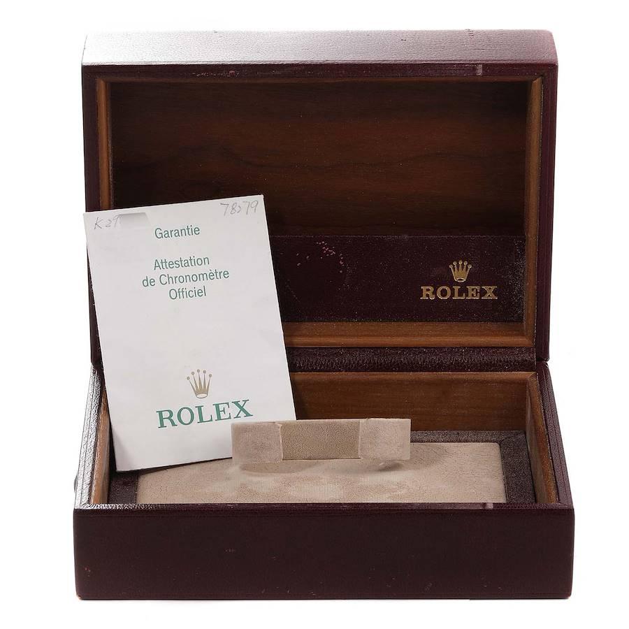 Rolex President Midsize White Gold Diamond Ladies Watch 78279 Box Papers 8