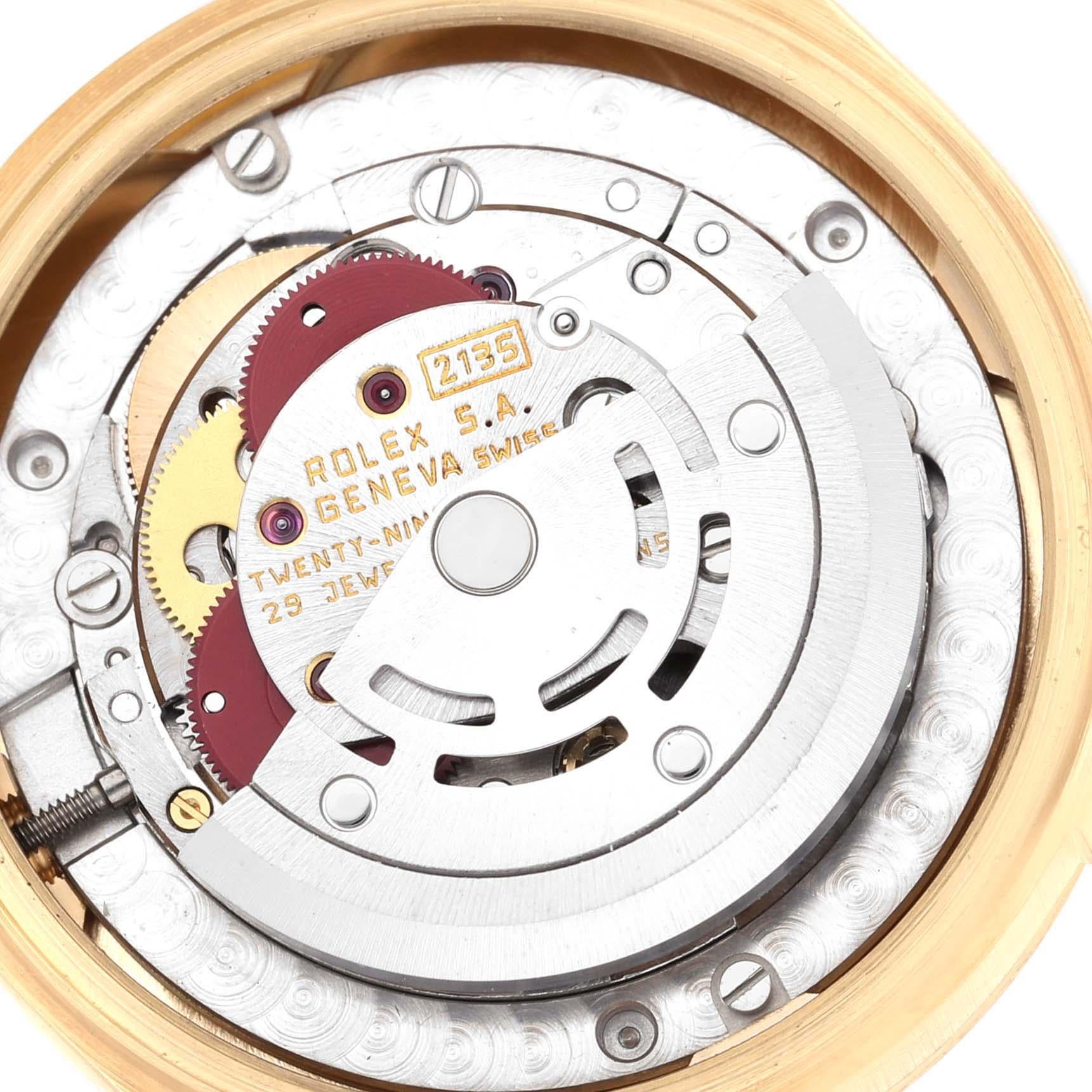 Rolex President Midsize Yellow Gold Diamond Dial Ladies Watch 68278 4