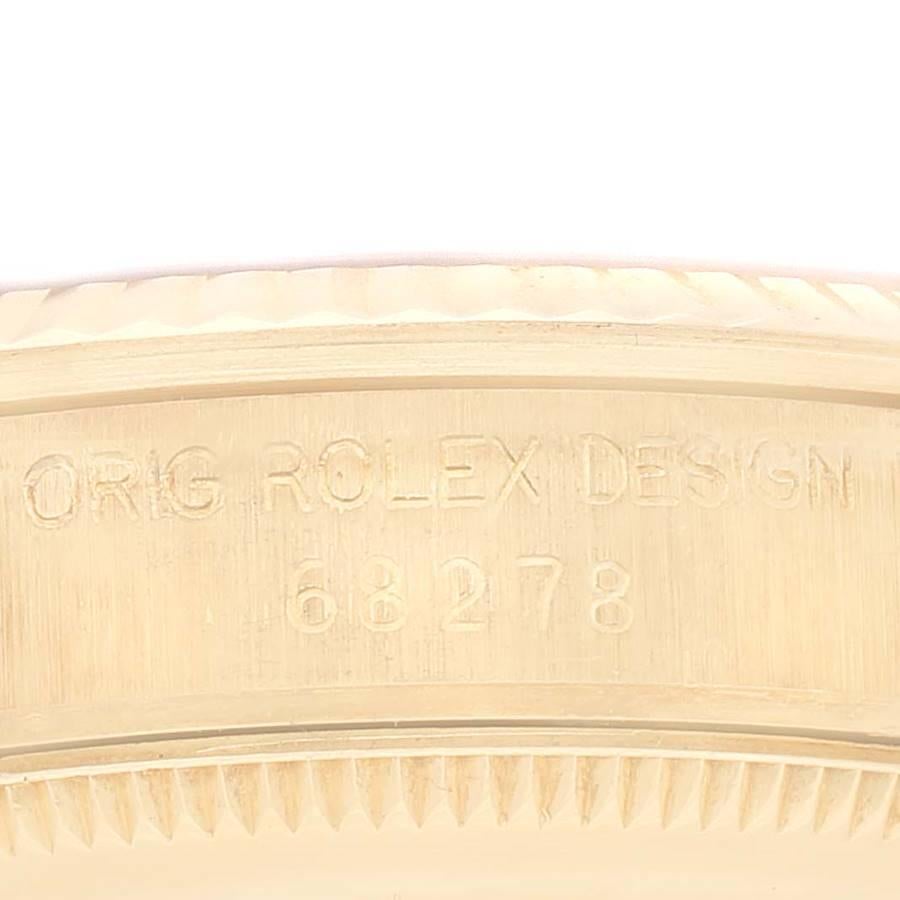 Rolex President Midsize Yellow Gold Diamond Ladies Watch 68278 Box Papers 2