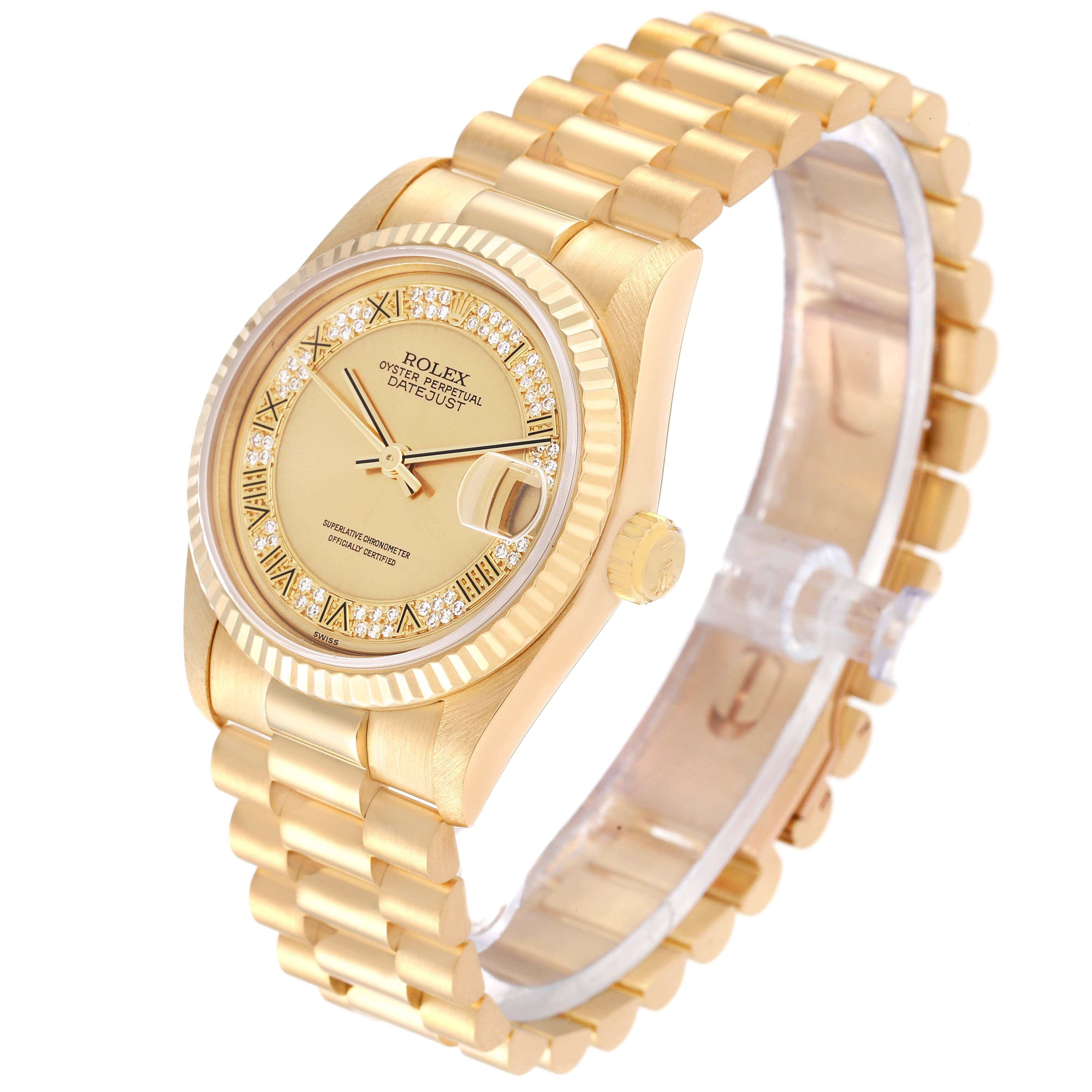 rolex 31mm gold president