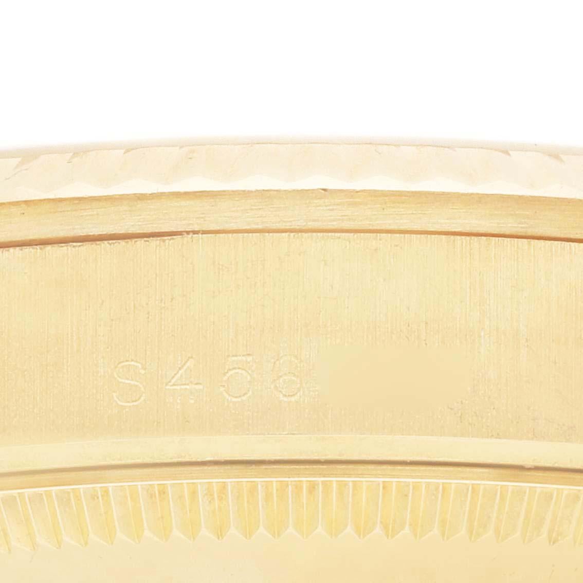 Rolex President Midsize Yellow Gold Myriad Diamond Dial Ladies Watch 68278 1