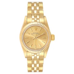 Rolex President No-Date 14 Karat Yellow Gold Ladies Watch 67198