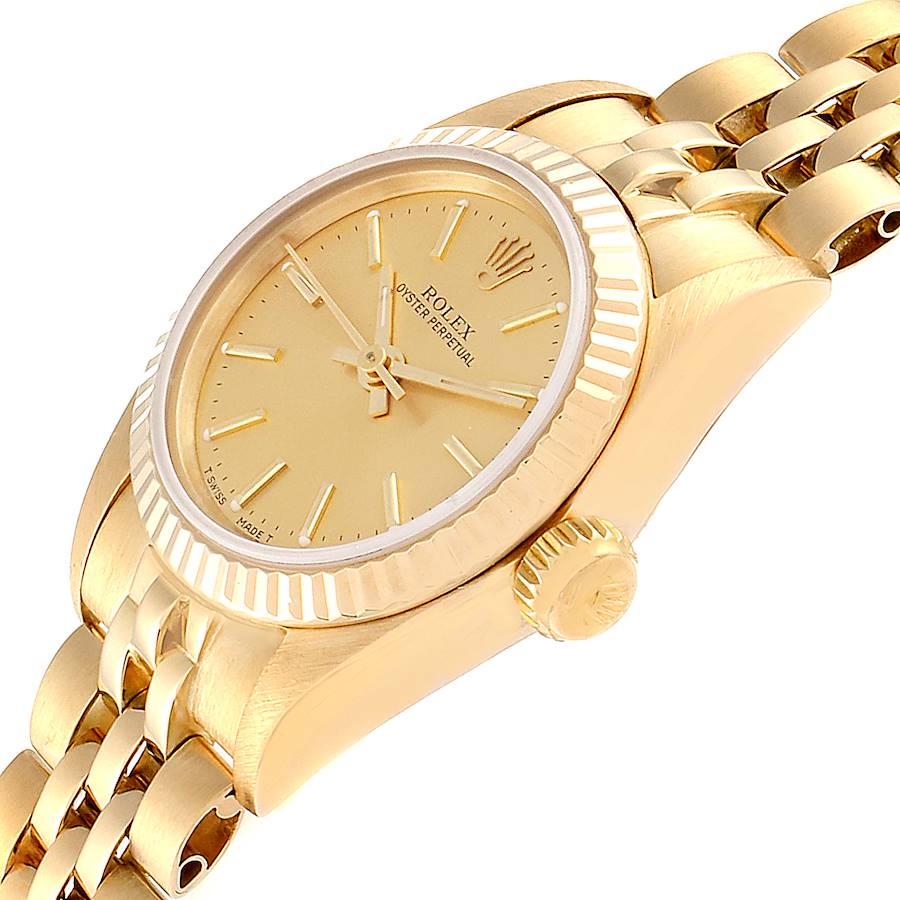 Rolex President No-Date 14 Karat Yellow Gold Ladies Watch 67198 1
