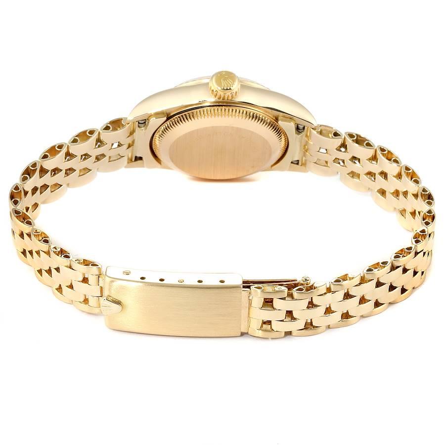 Rolex President No-Date 14 Karat Yellow Gold Ladies Watch 67198 5