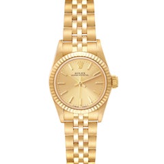 Rolex President No-Date Yellow Gold Jubilee Bracelet Ladies Watch 67198