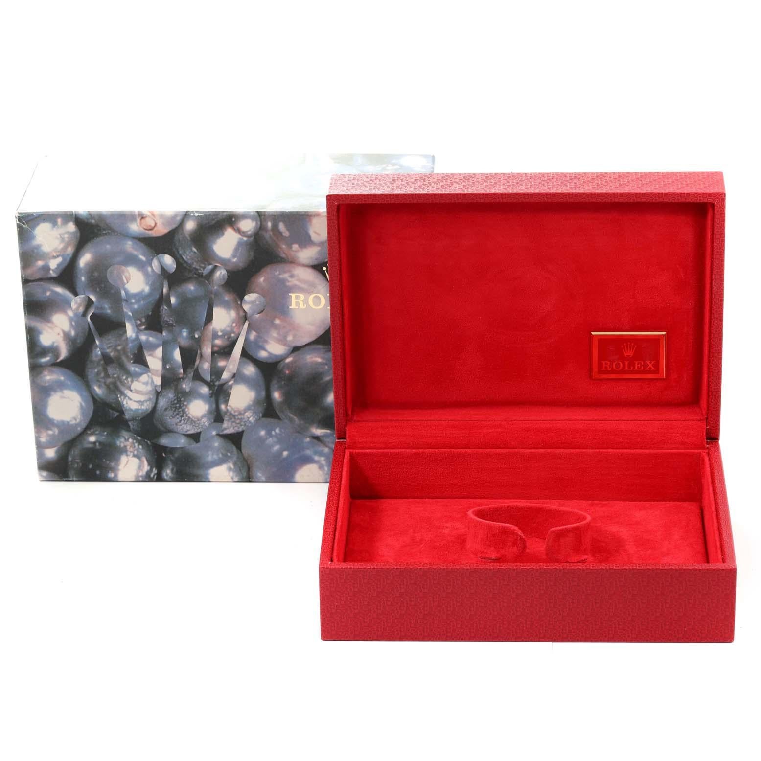 Rolex President Platinum Silver Dial Diamond Ladies Watch 69136 For Sale 5