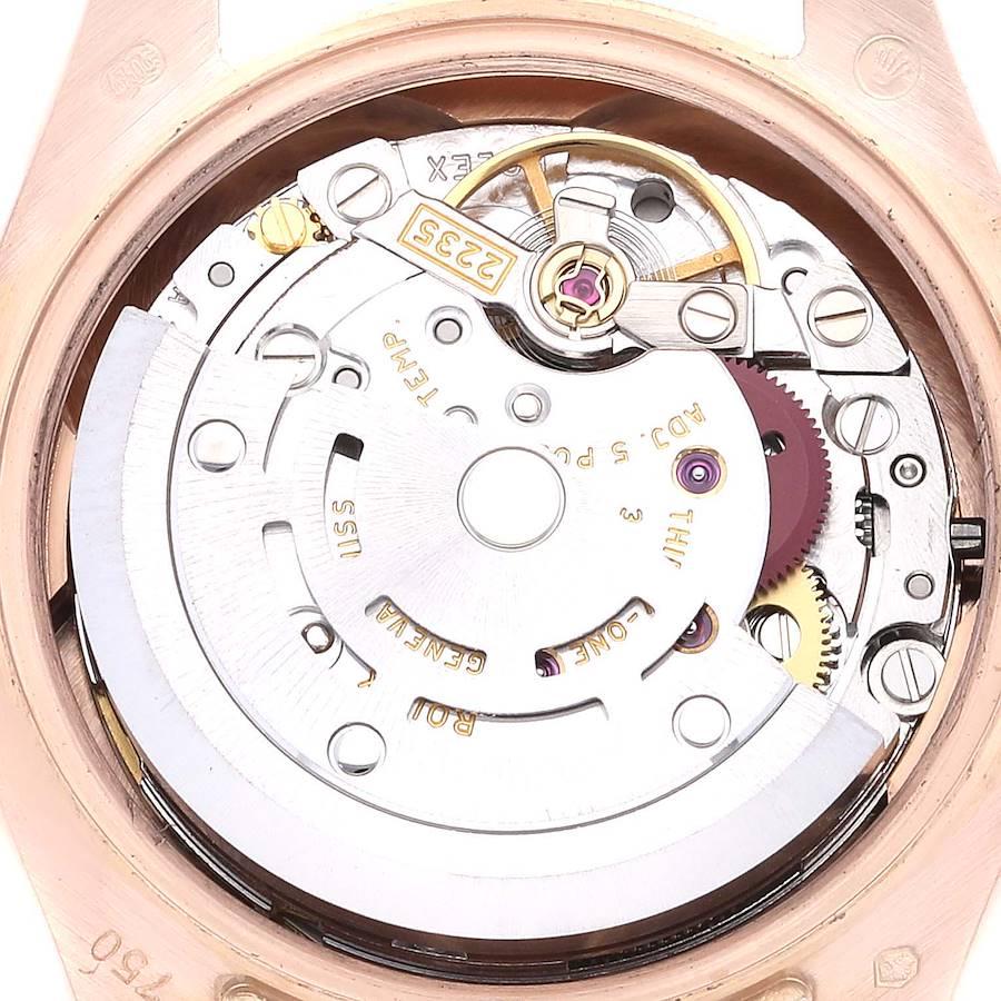 Rolex President Rose Gold Rose Roman Dial Ladies Watch 179175 Box Card For Sale 1