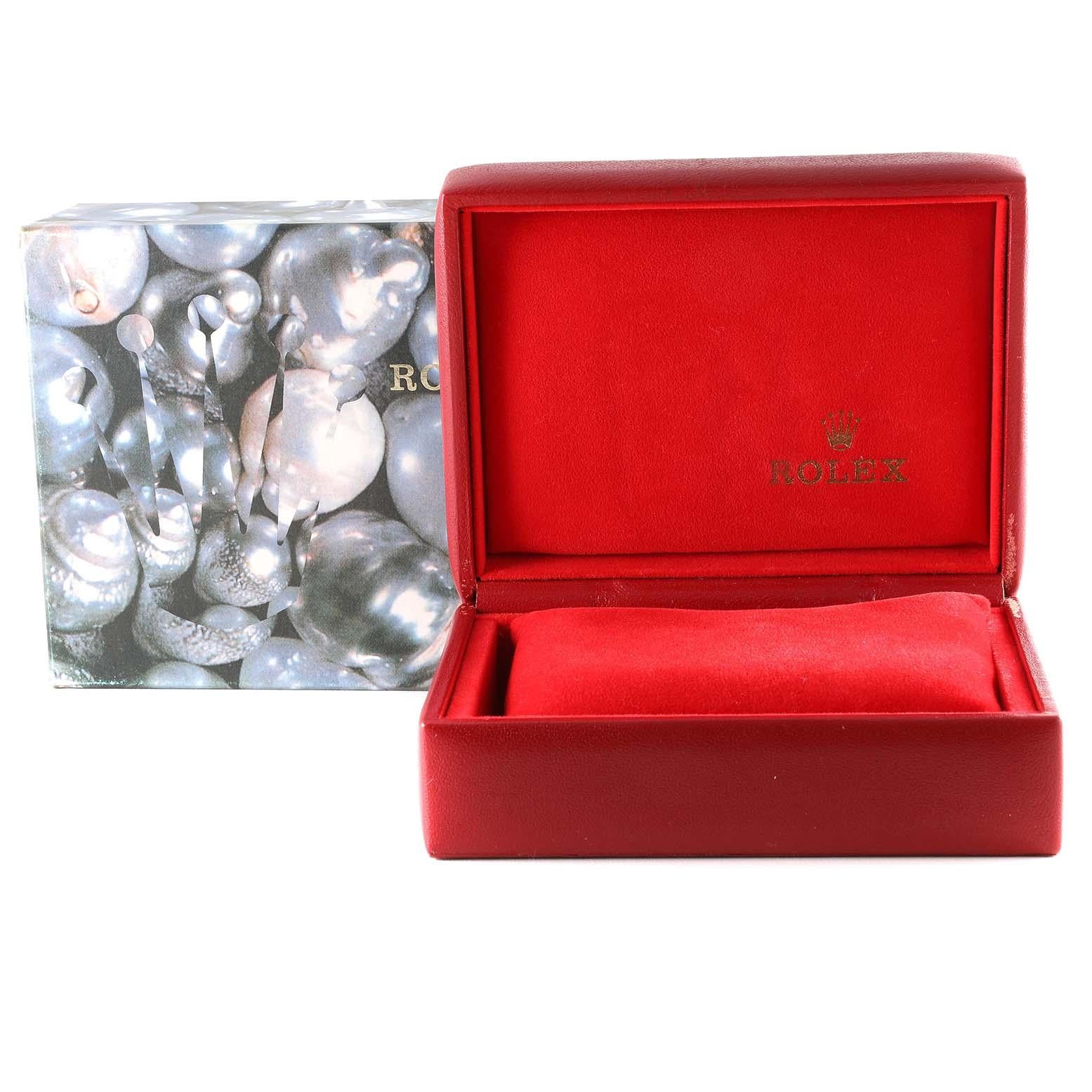 Rolex President Silver Dial Platinum Diamond Ladies Watch 69136 For Sale 7