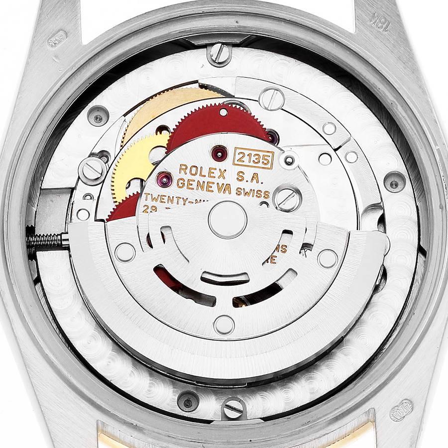 Rolex Montre President Tridor de taille moyenne en or blanc, jaune et rose avec diamants, pour femmes 68289 1