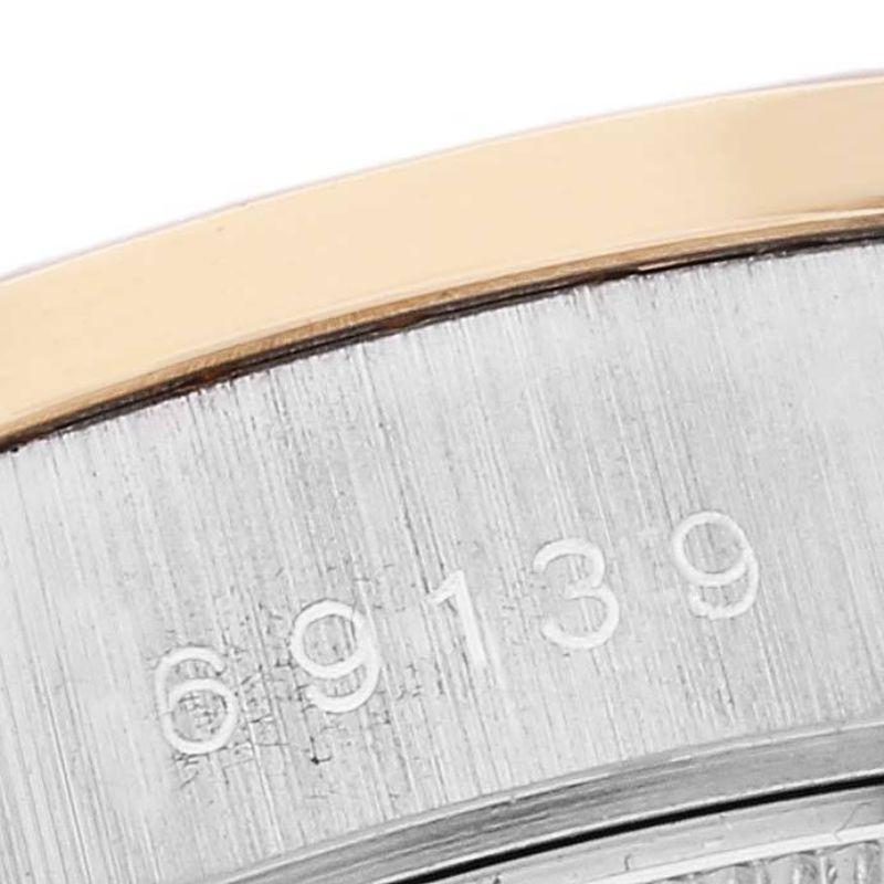 Rolex President Tridor White Yellow Rose Gold Bronze Dial Diamond Watch 69139 1