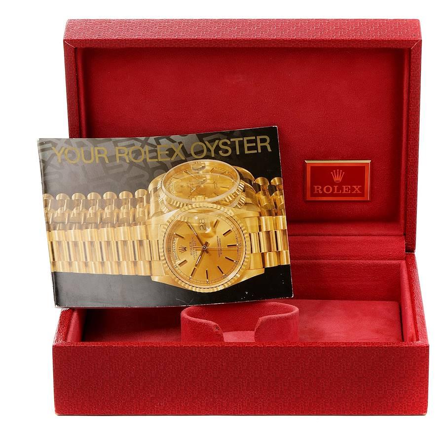 Rolex President Tridor White Yellow Rose Gold Diamond Ladies Watch 69139 7