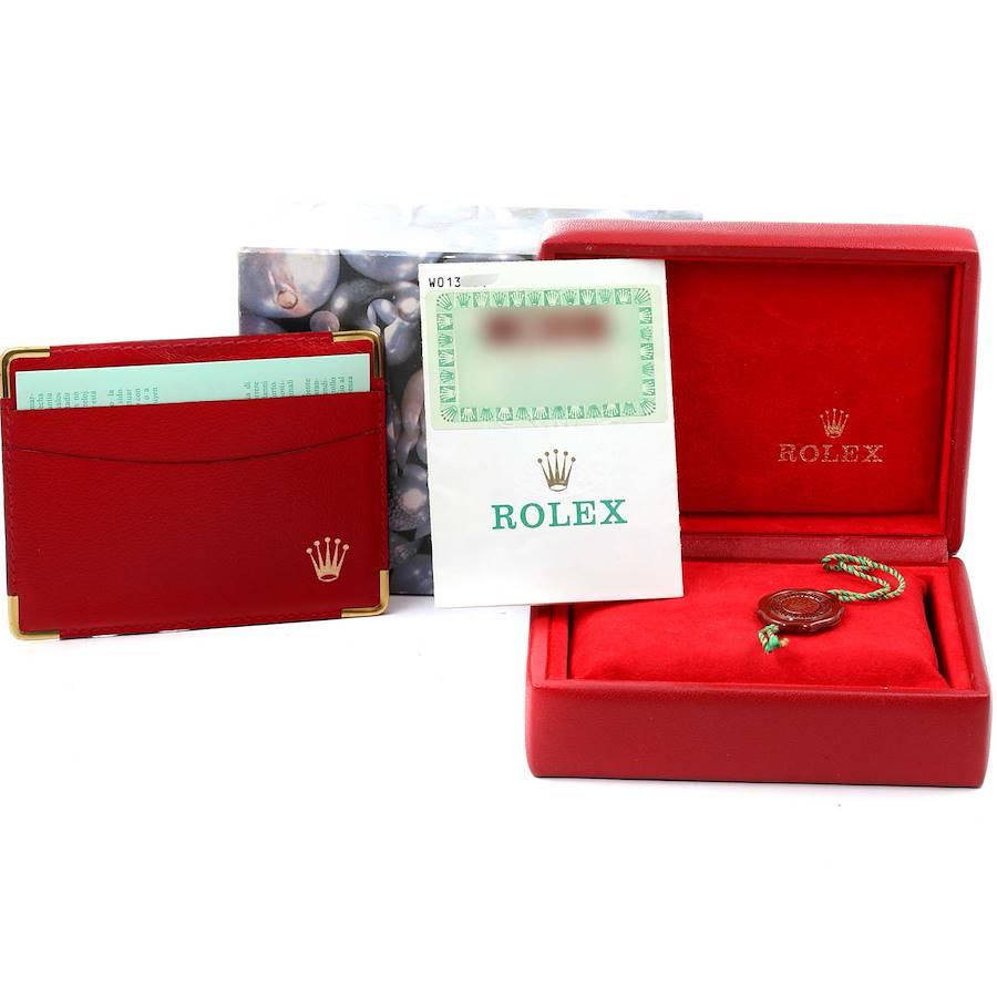 Rolex President White Gold Myriad Diamond Dial Ladies Watch 69159 Box Papers 8