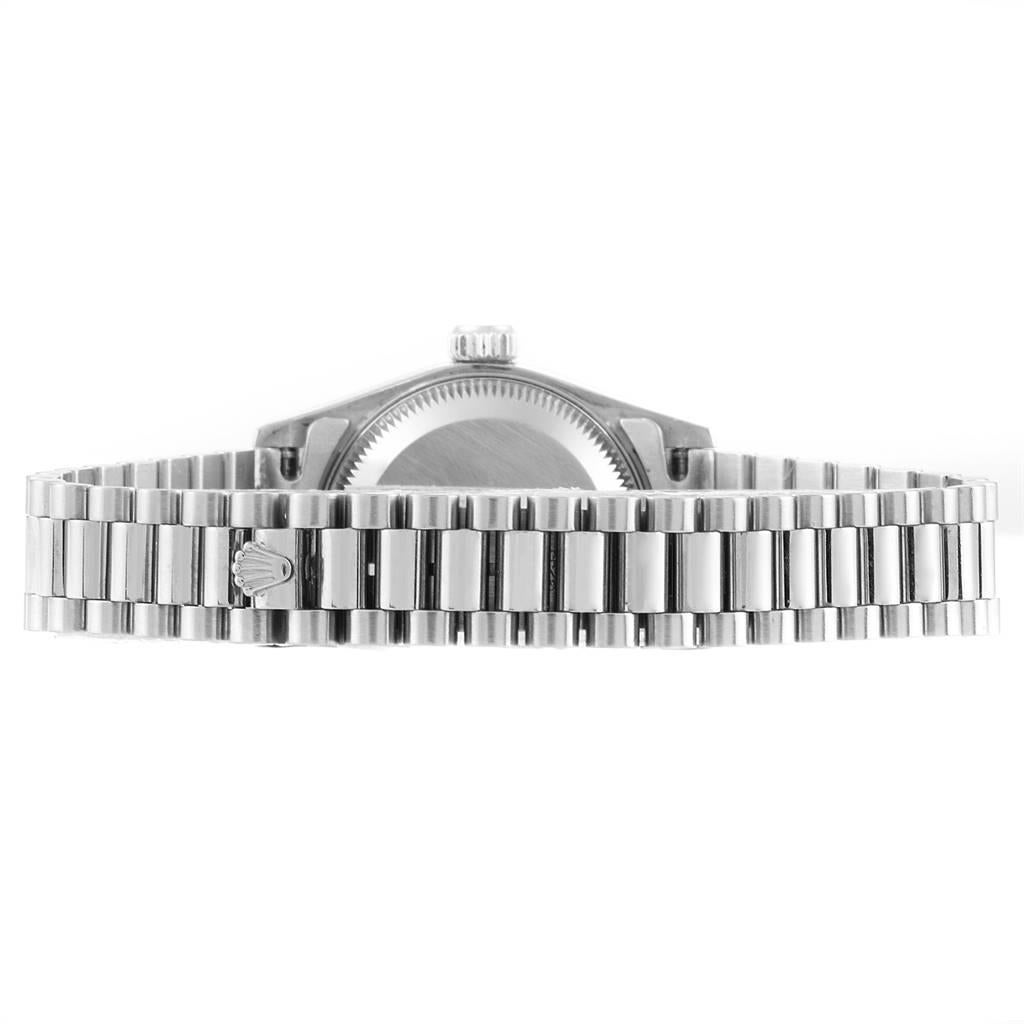 Rolex President White Gold Myriad Diamond Dial Ladies Watch 69179 For Sale 5
