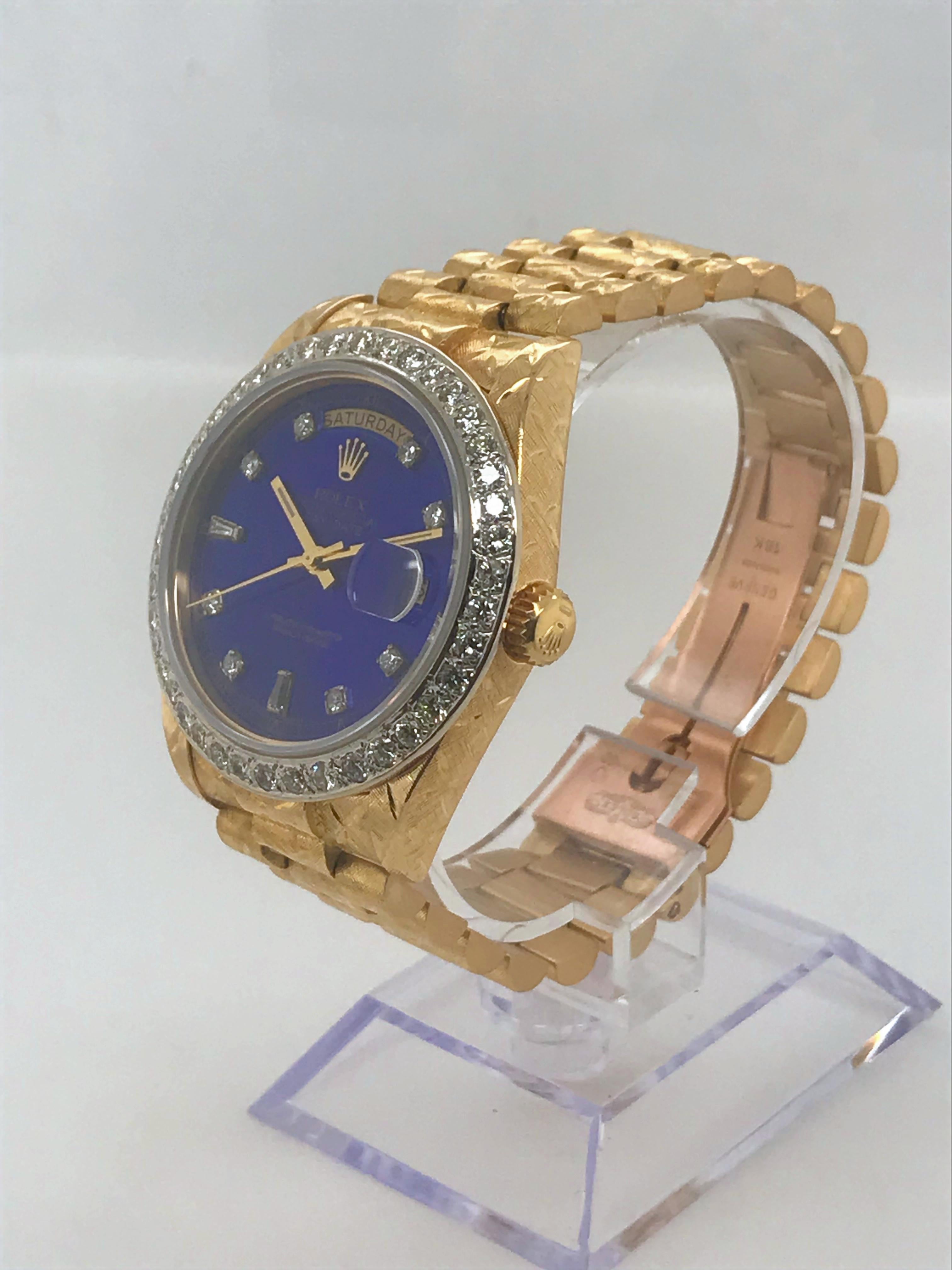 blue face presidential rolex