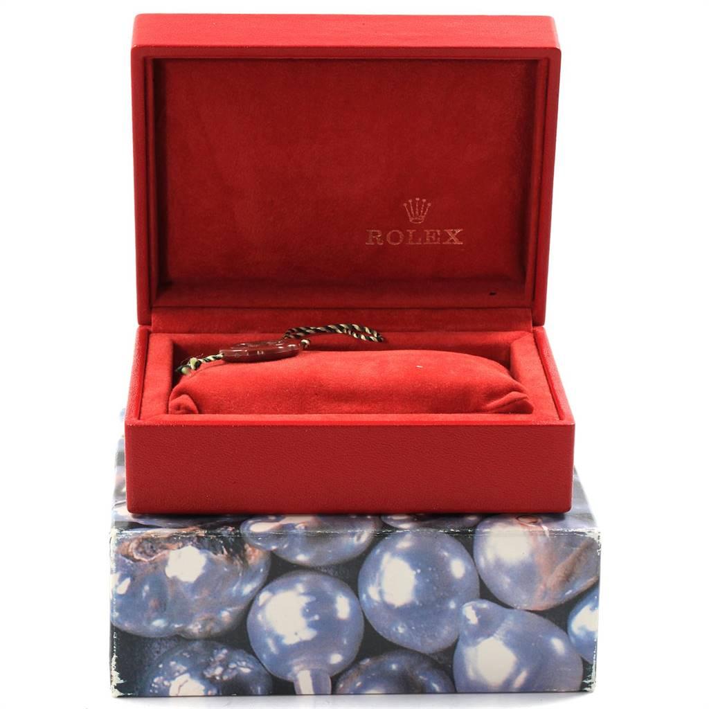 Rolex President Yellow Gold Blue Jadeite Diamond Ladies Watch 69178 6