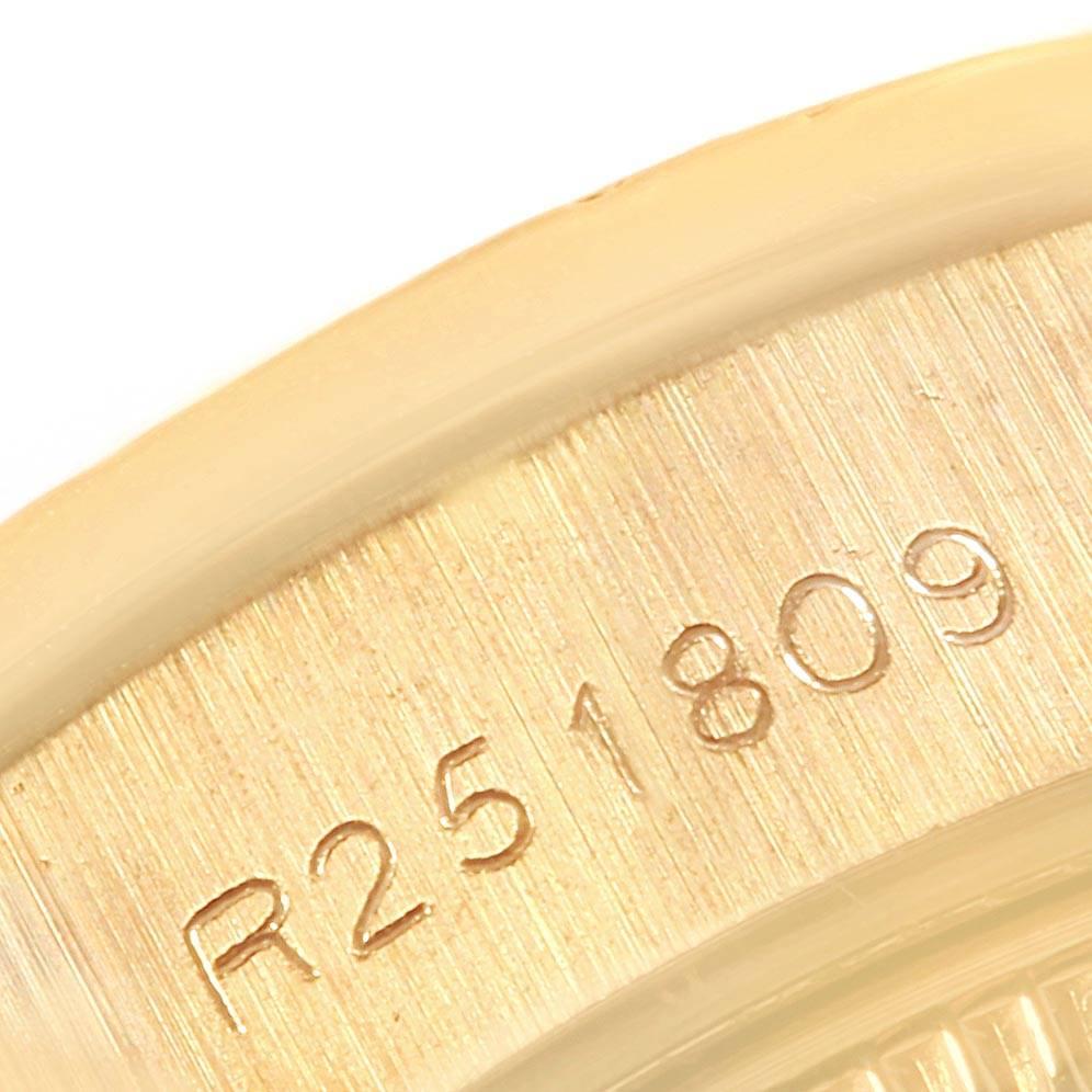 Rolex President Yellow Gold Blue Jadeite Diamond Ladies Watch 69178 2